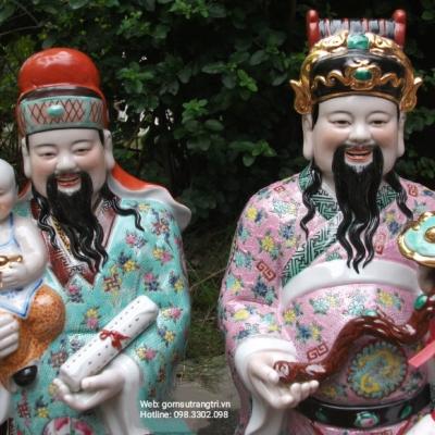 TƯỢNG TAM ĐA GỐM SỨ GIANG TÂY – MANG LẠI HẠNH PHÚC, TÀI LỘC, SỨC KHỎE CHO GIA CHỦ